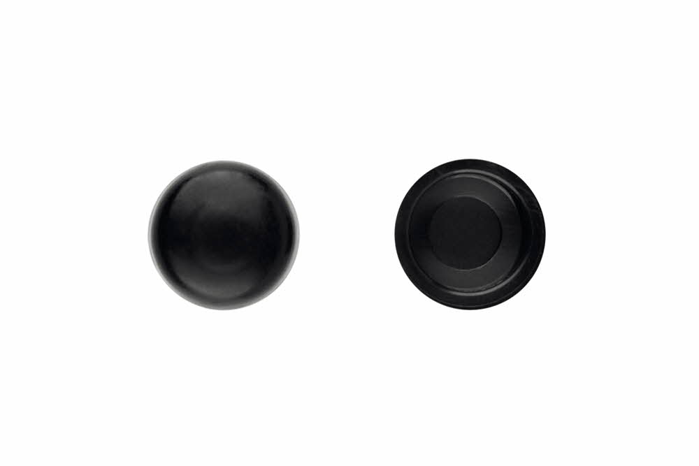 Bouchons en pvc pour vis DIN-7504-N et DIN-7981 - Noir image