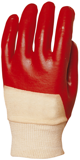 Lot de 10 paires de gants Manutention PVC rouge dos aéré standard image