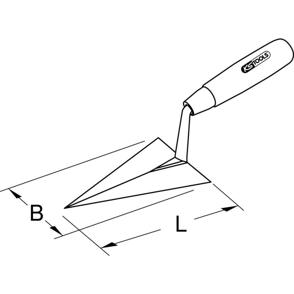 Truelle triangulaire image