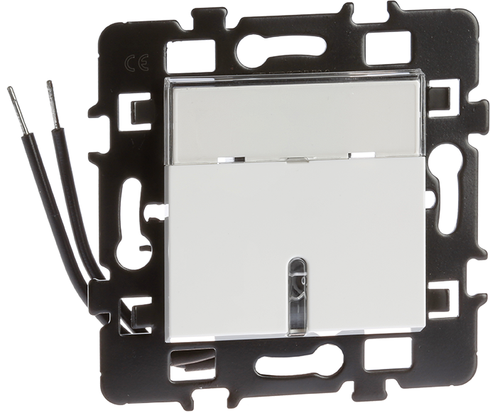 Poussoir à fermeture avec porte étiquette lumineux - 10A - ESPRIT image