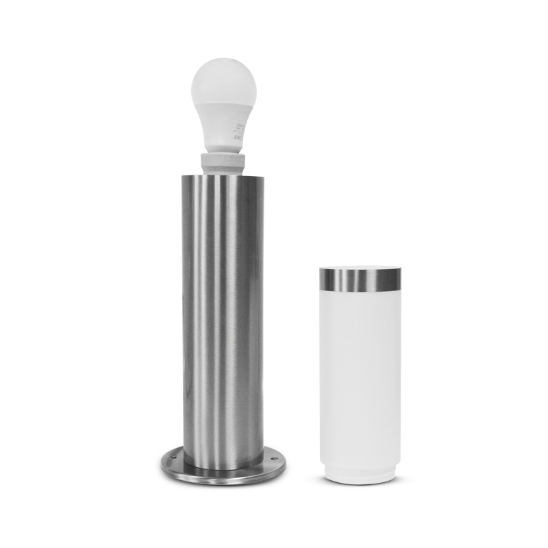 Potelet argent d'extérieur LILAS ECO image