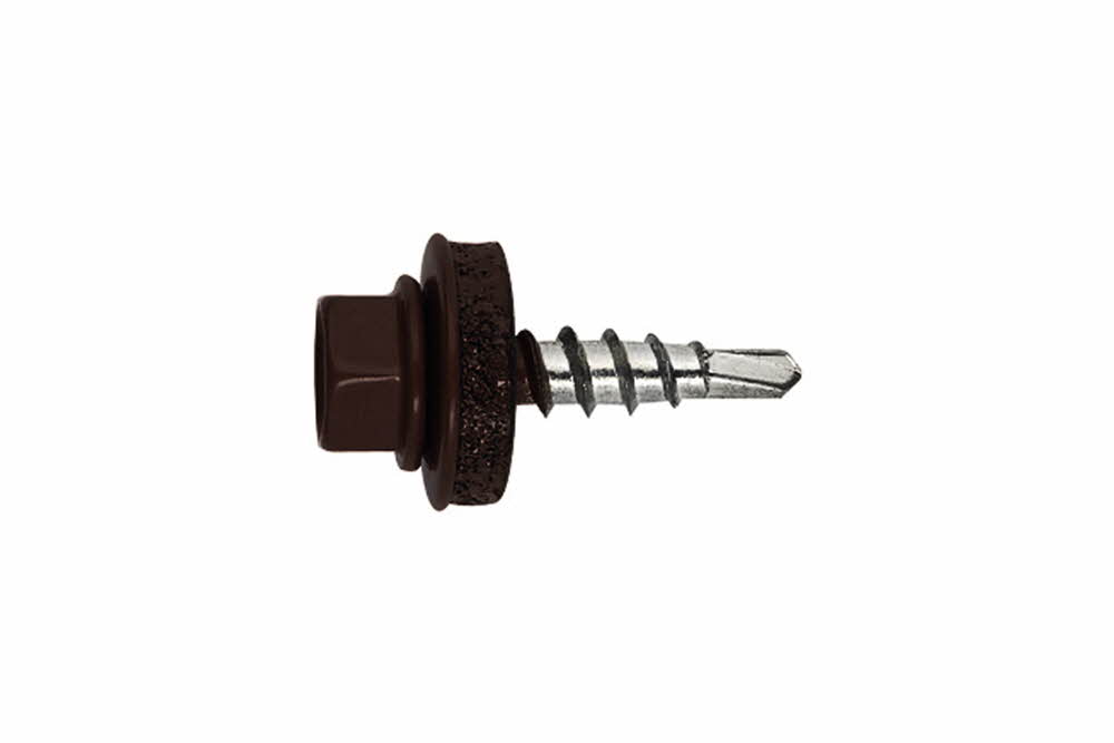 Boite de 250 vis autoperceuse acier-bois RAL 8017 - Marron chocolat image