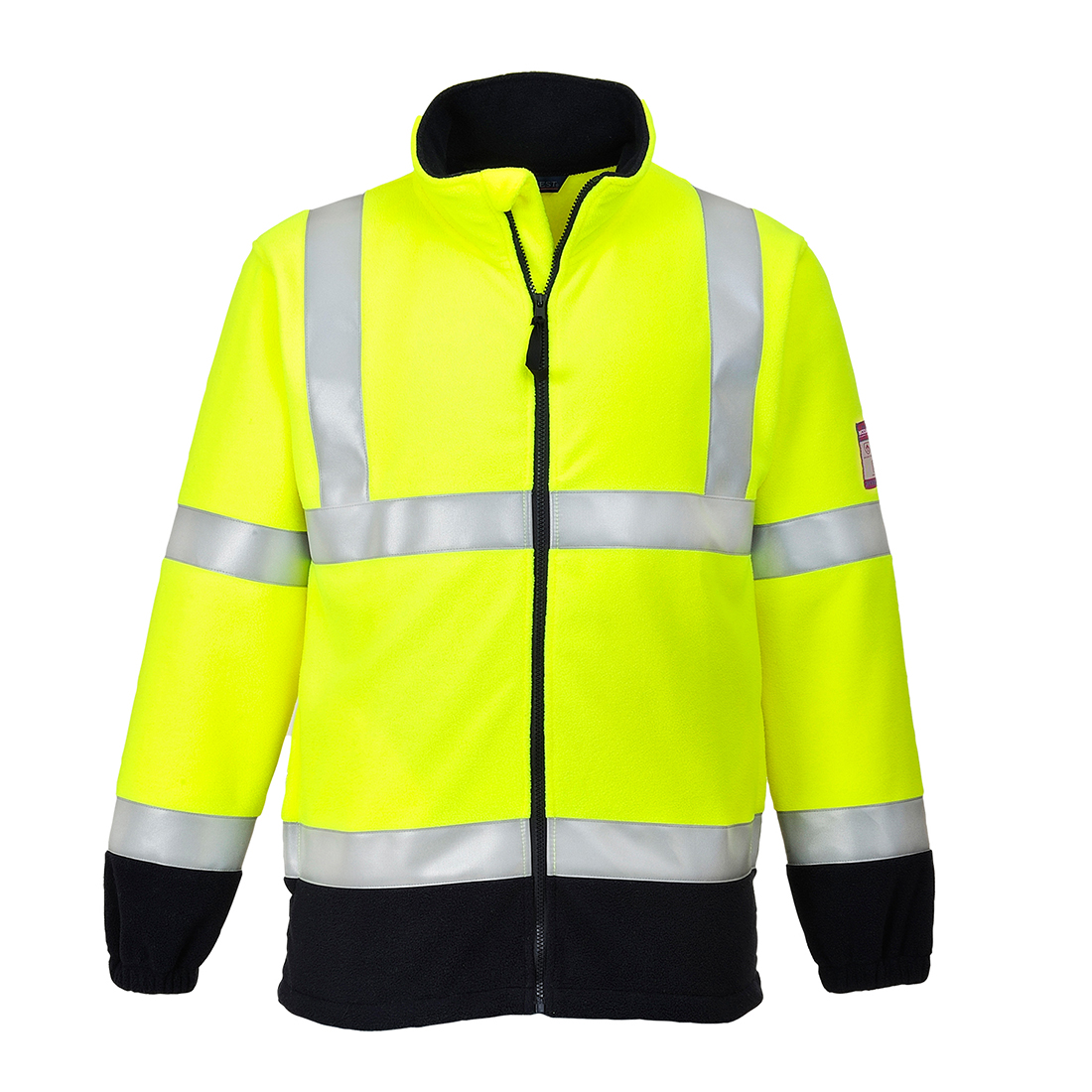 Polaire haute-visibilité Flamme Résistant et Antistatique Jaune image