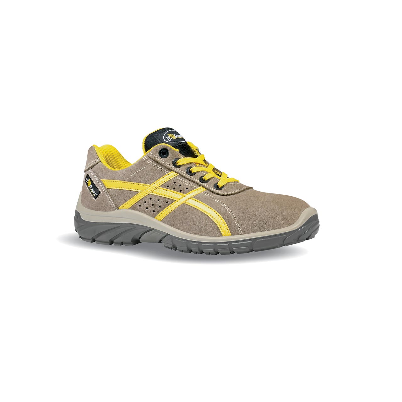 Chaussures de sécurité basses AIR 01 FO SRC - Marron/Jaune image