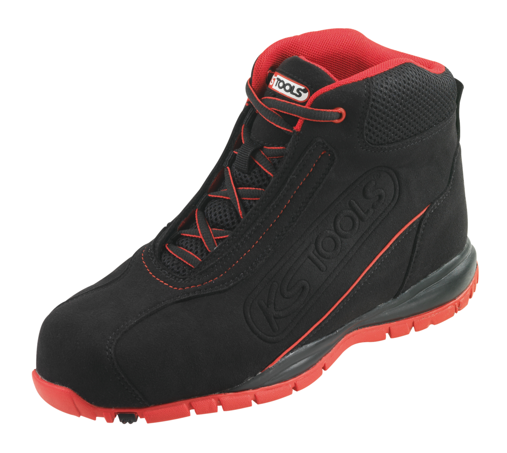 Chaussures de sécurité hautes Modèle #10.09 - Noir/Rouge image