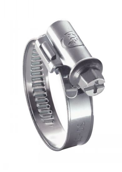 Collier de serrage - Tête déportée bande non perforée - Type TEC - Acier zingué image