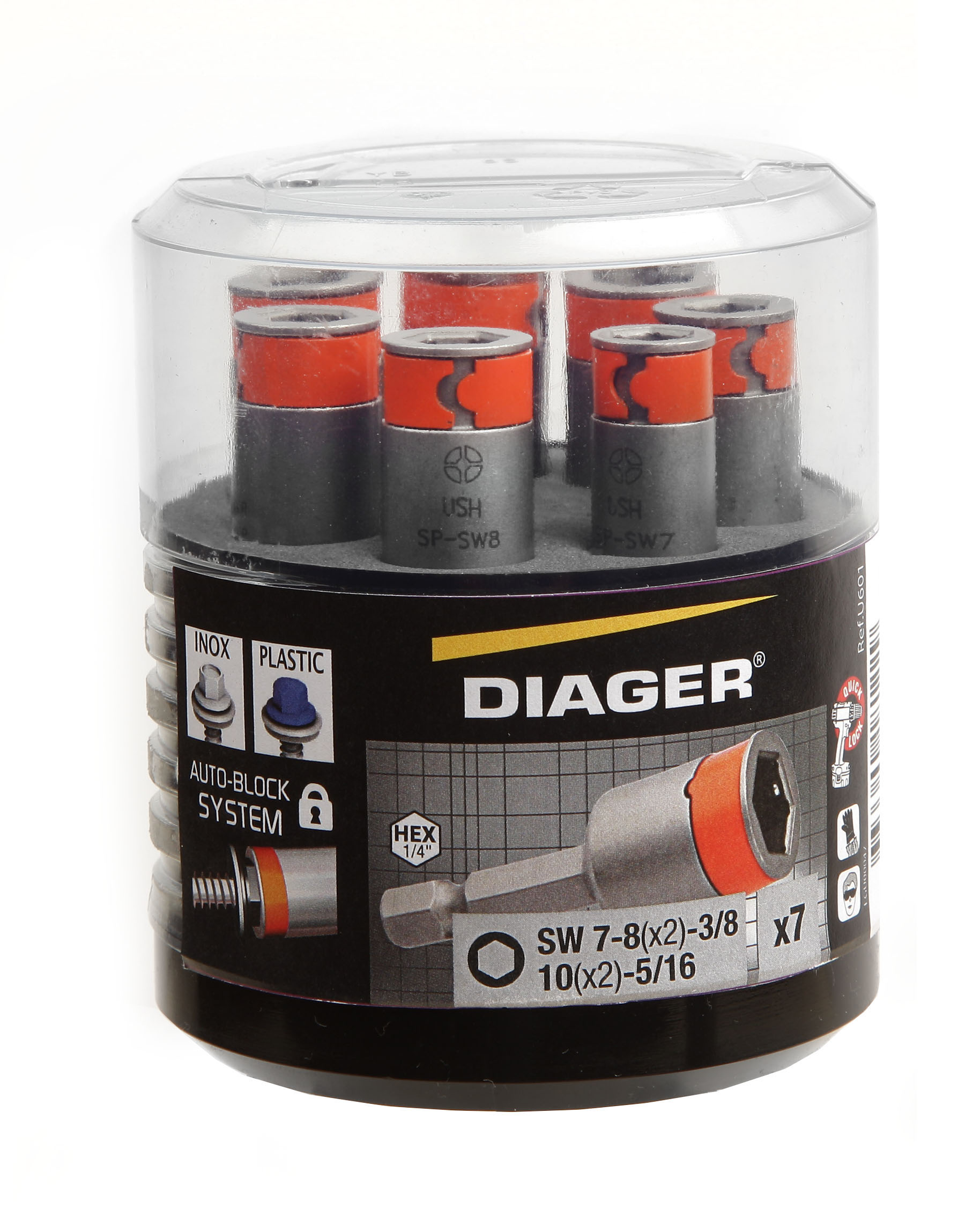 Kit de 7 douilles Power - U601 image