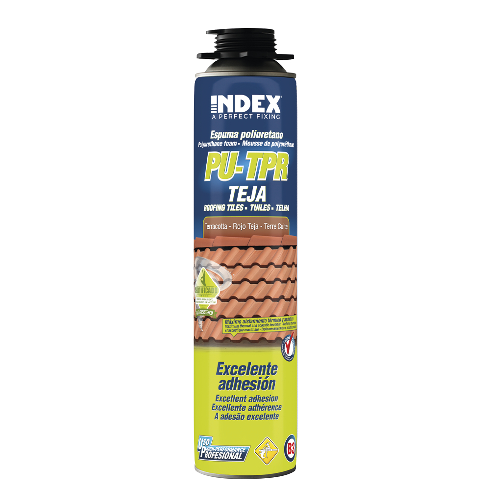 Mousse de polyuréthane pour la fixation de tuiles - Application avec pistolet - Couleur Tuile image