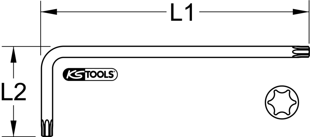 Clés mâles TORX® à tête spérique longues image