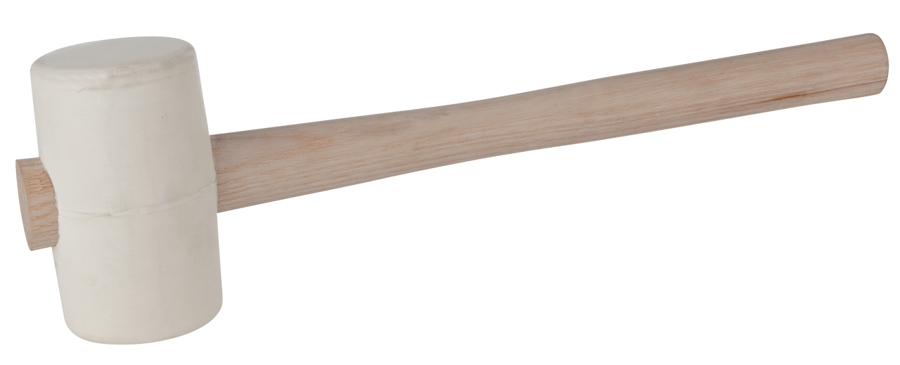 Maillet caoutchouc avec tête blanche, 270g image