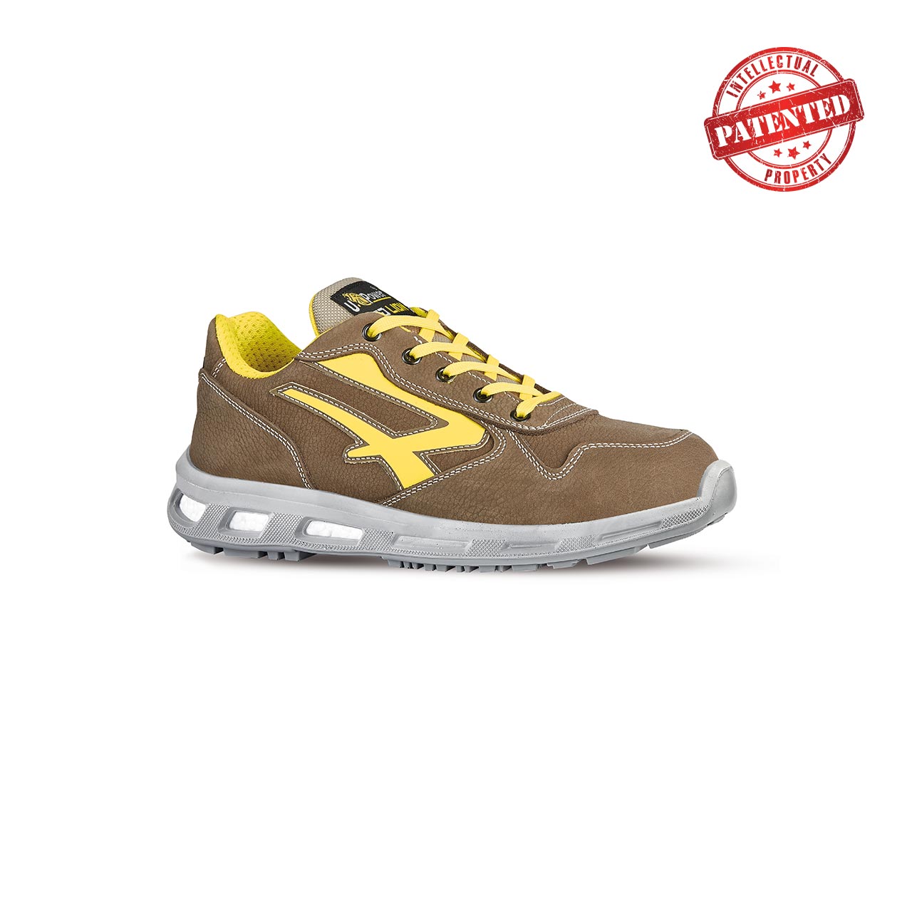 Chaussures de sécurité basses BRAVE ESD S3 CI SRC - Marron/Jaune image