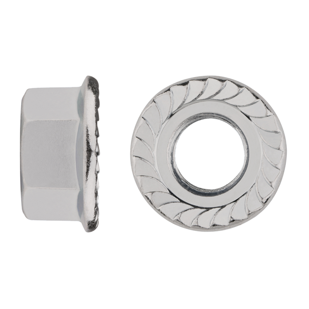 Boite de 250 - Écrou hexagonal à embase crantée - Inox A2 image