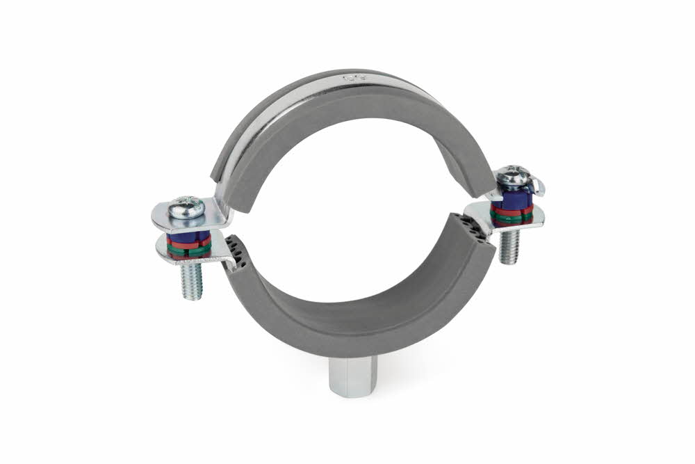 Collier de serrage isophonique renforcé glissant M8+M10 - Zingué image