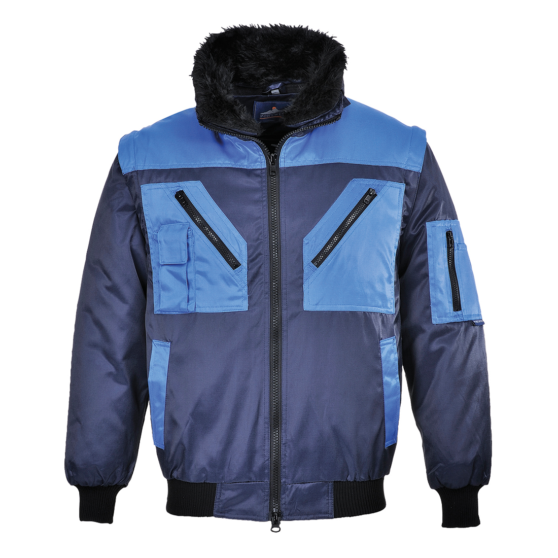Blouson pilote bicolore image