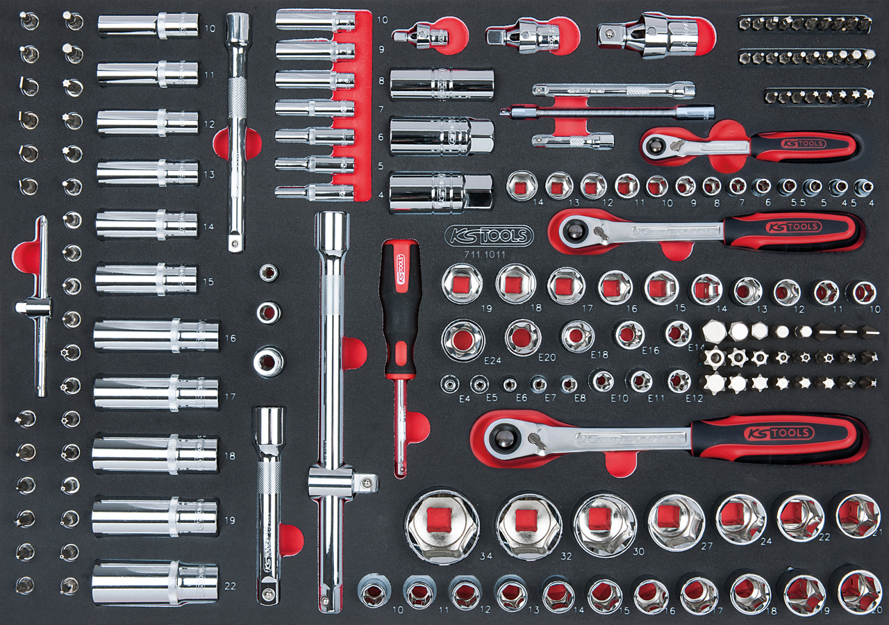 Module de douilles et accessoires 1/4" - 3/8" - 1/2", 175 pièces image