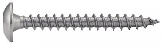 Vis à bois tête cylindrique large six lobes pour pentures - Inox A4 image