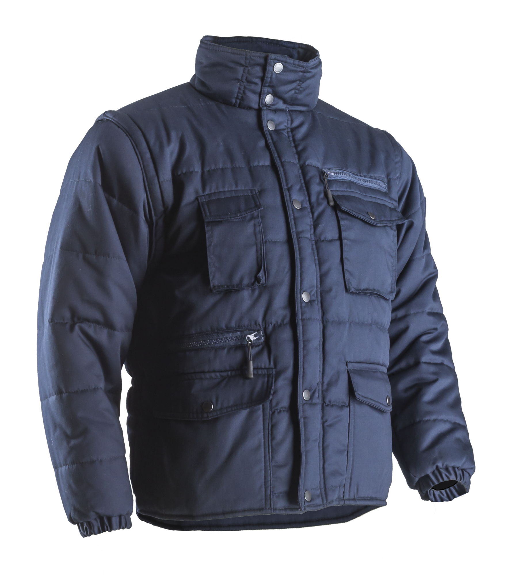 Blouson de travail chaud professionnel POLENA SLEEVE 2 en 1 - Bleu marine image