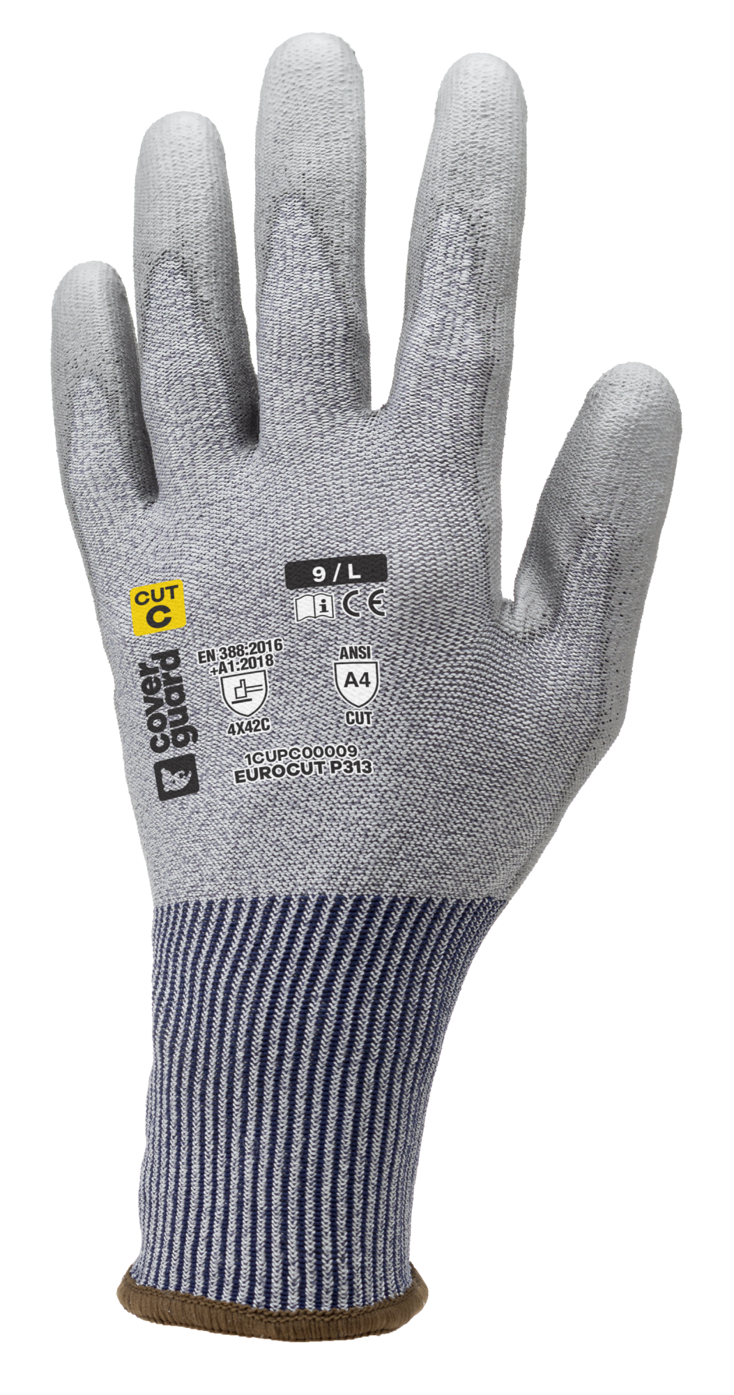 Lot de 10 paires de gants anti-coupure EUROCUT P313 - Gris image