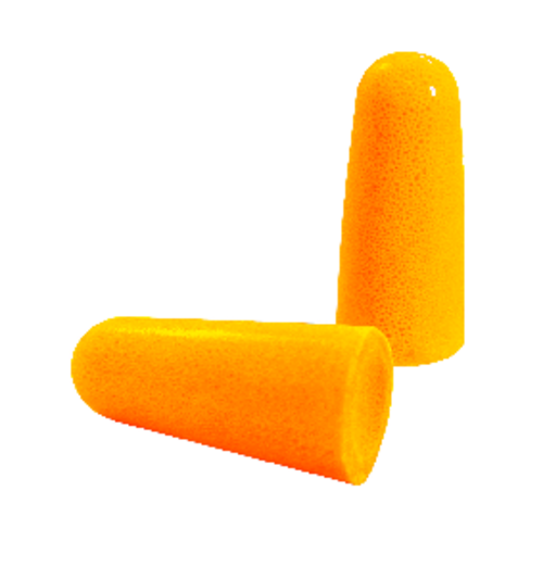 Boîte de 500 paires - Bouchons anti-bruit PU orange SNR - 36dB image