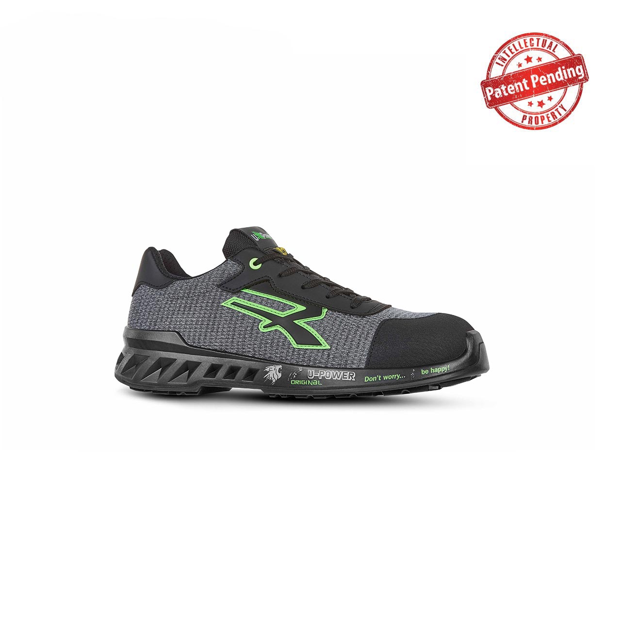 Chaussures de sécurité basses MIKE ESD S1P SRC - Gris/Noir/Vert image