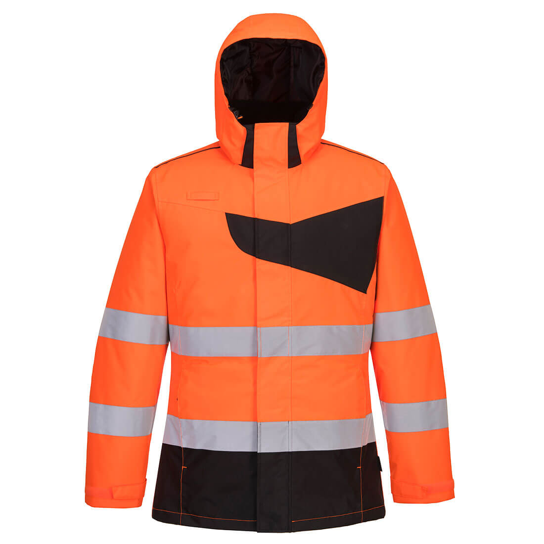 Parka d'hiver haute visibilité PW2 Orange/Noir image