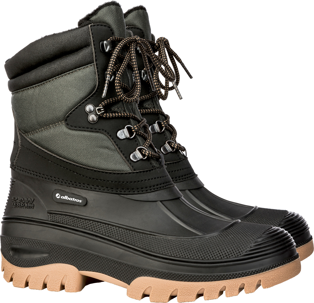 Bottes doublées à lacets HUDSON - noir image
