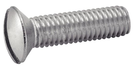 Vis à métaux tête fraisée bombée fendue - Inox A4 image