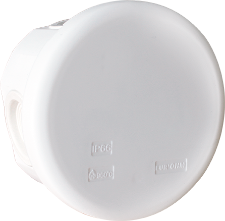 Boite blanche IP55 membrane étanche - Ø80x40mm - 6 entrées - SUM'OHM image