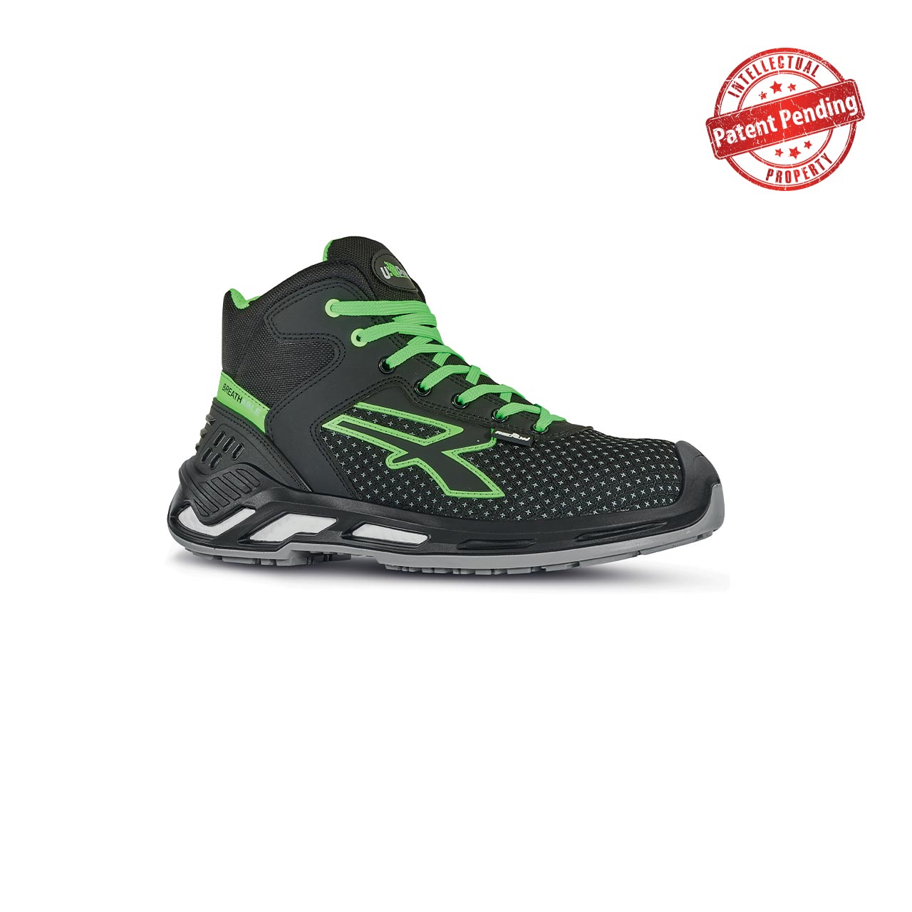 Chaussures de sécurité hautes HARRY ESD S3 CI SRC - Noir/Vert image
