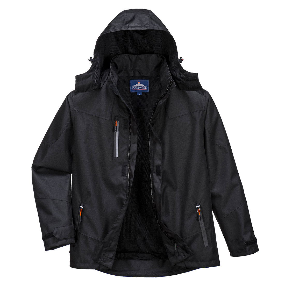 Veste de pluie à capuche imperméable Classic Noir image