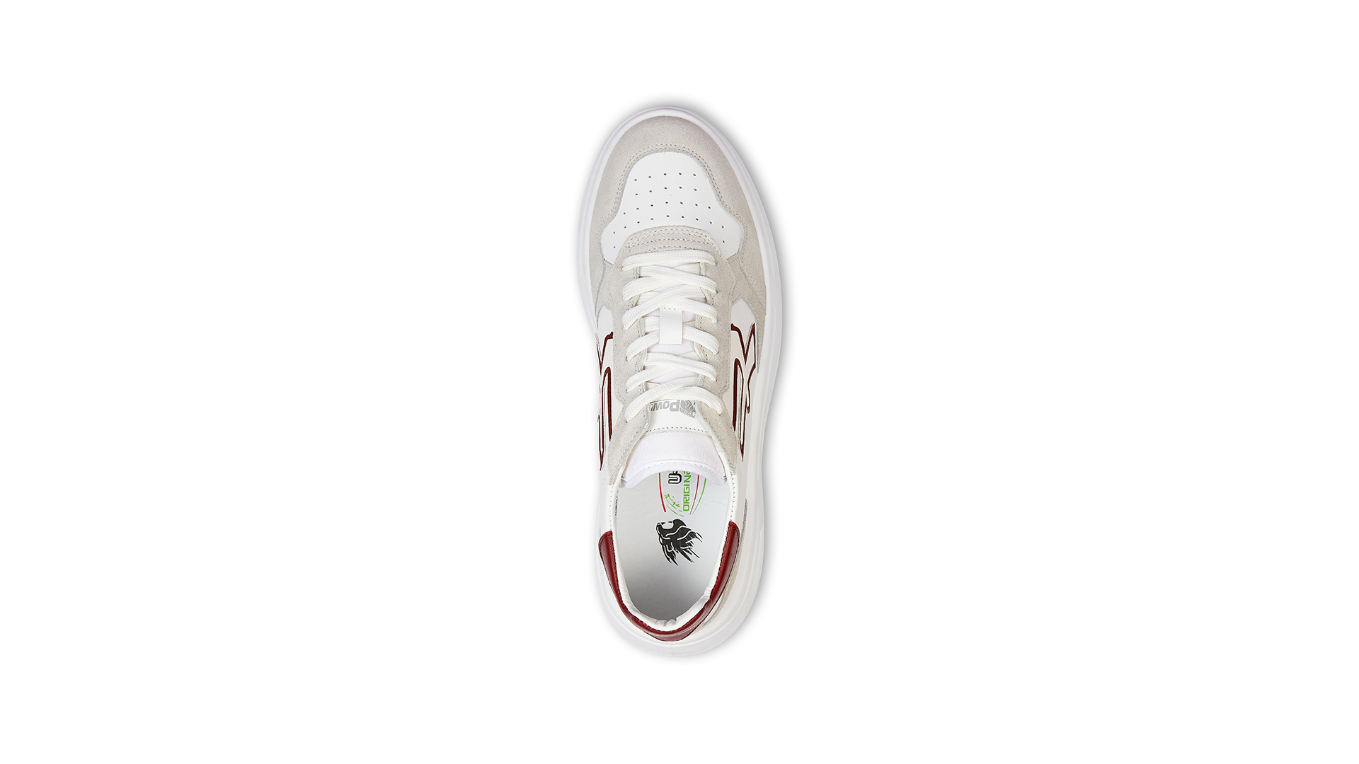 Baskets de travail non coqués basses VENOM OB SR - Blanc/Rouge/Beige image