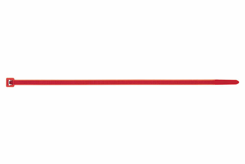 Boite de 100 - Collier de serrage - Couleurs Rouge - Nylon image