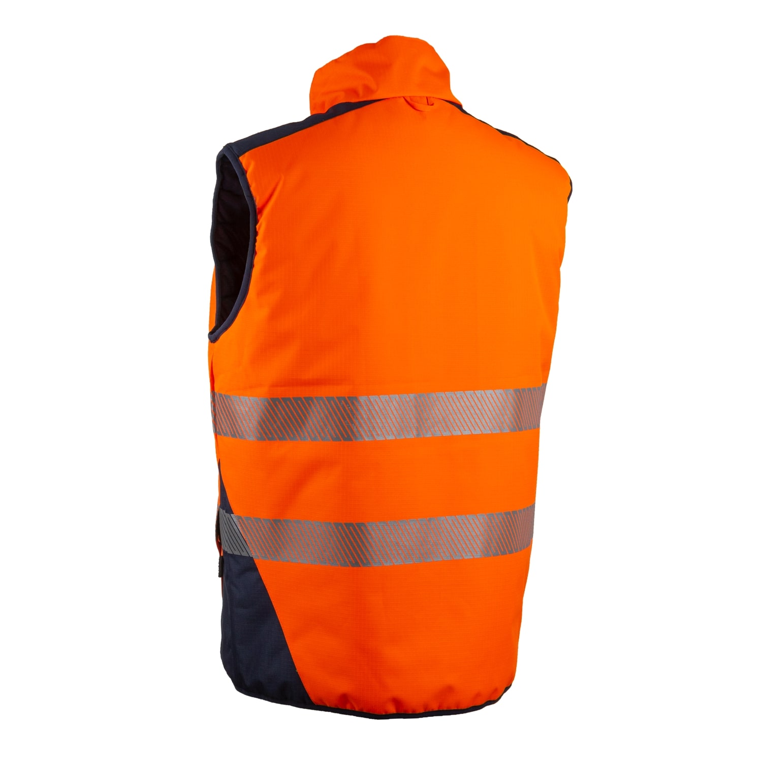 Gilet de travail d'hiver sans manche réversible YORU - Orange Fluo image