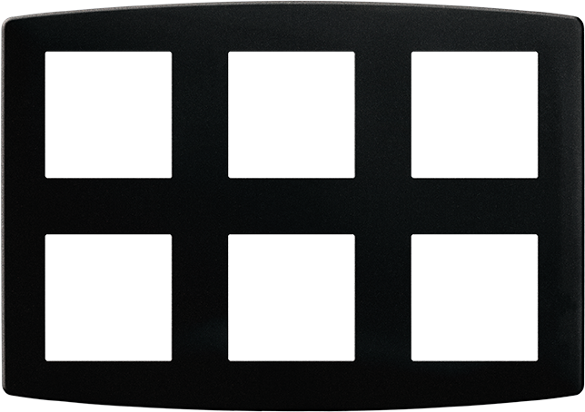 Plaque de finition polycarbonate - 2x3 postes - ESPRIT image