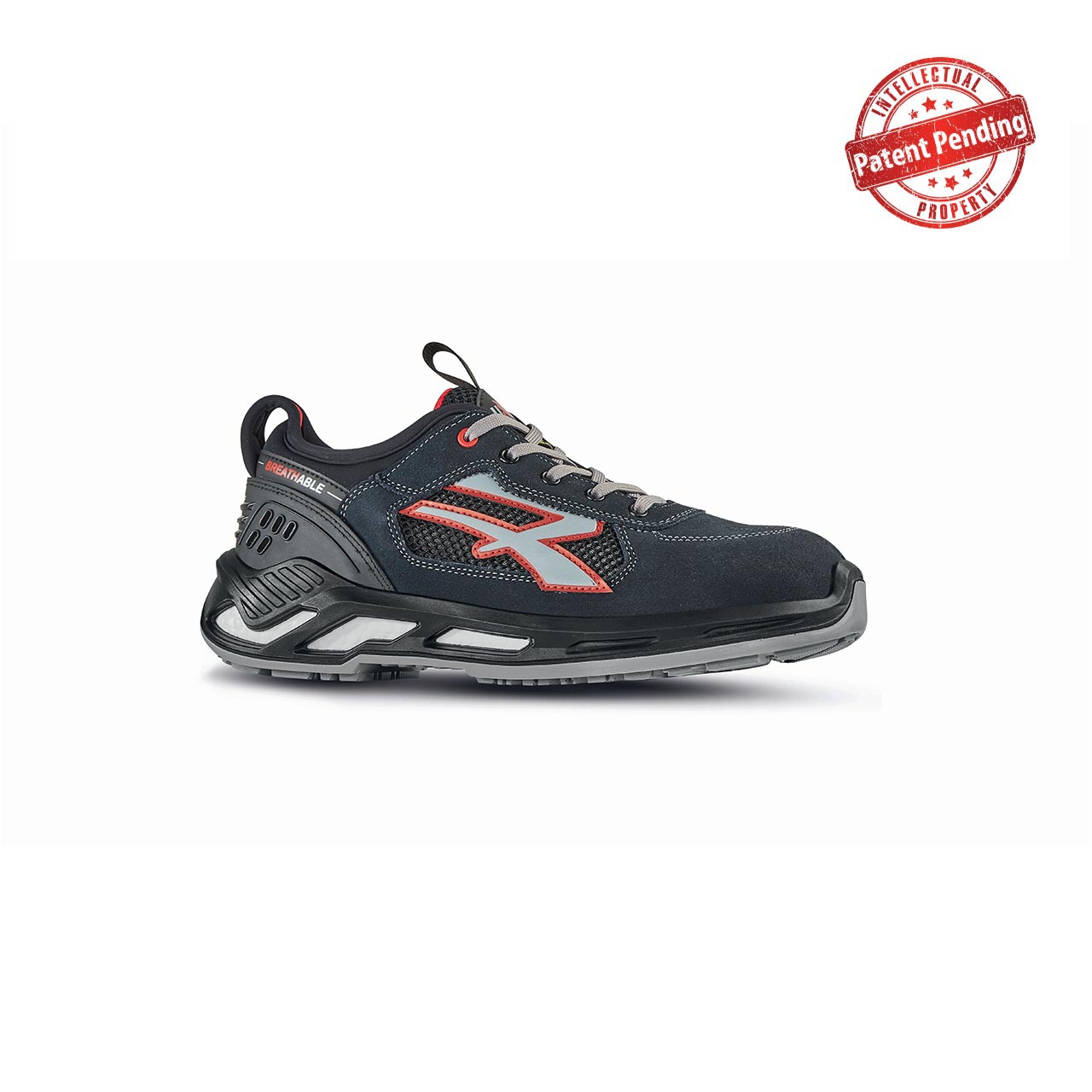 Chaussures de sécurité basses GANG ESD S1P SRC - Bleu Marine/Orange image