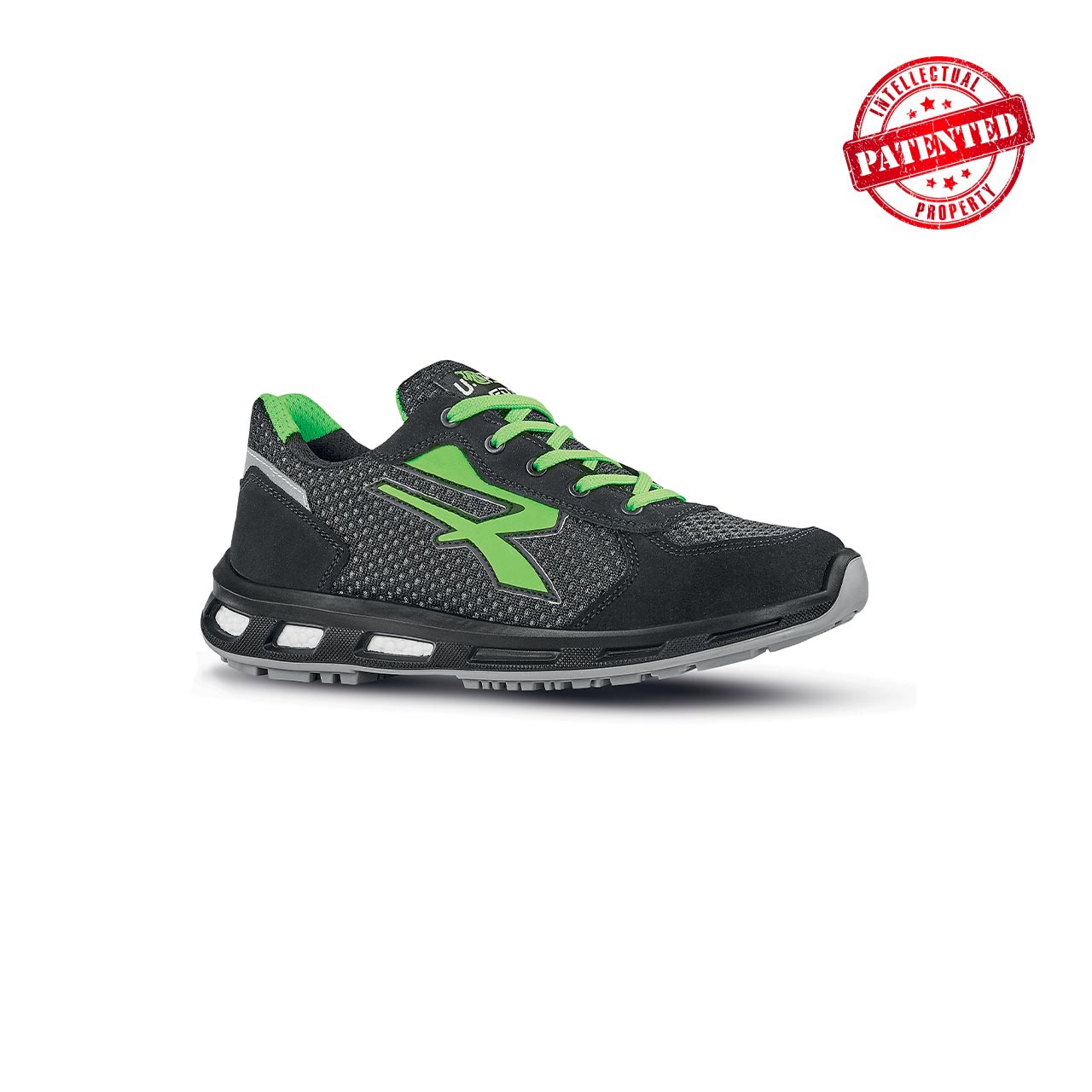 Chaussures de sécurité basses NATE 01 FO ESD SRC - Noir/Vert image