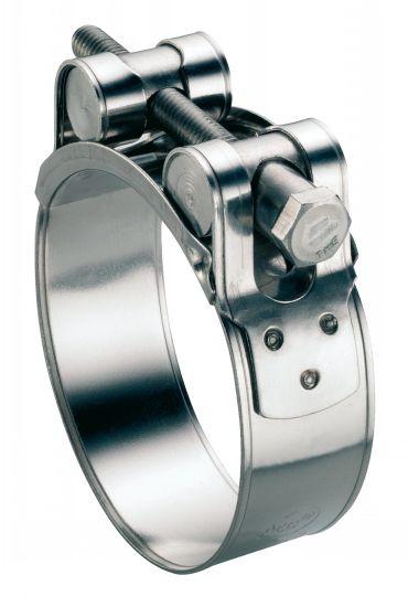 Collier de serrage à tourillons - Pour tuyau épais et armé - Acier Inoxydable A4 image