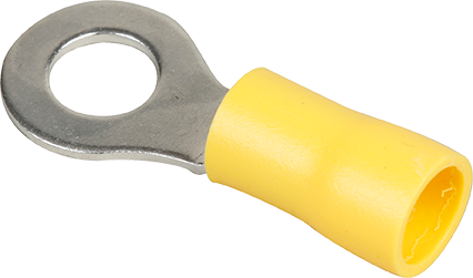 Boite de 50 cosses à oeil rond 4,0 à 6,0mm² - Jaune image