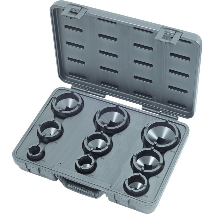 Coffret de 9 douilles à ergots pour écrous de moyeux image