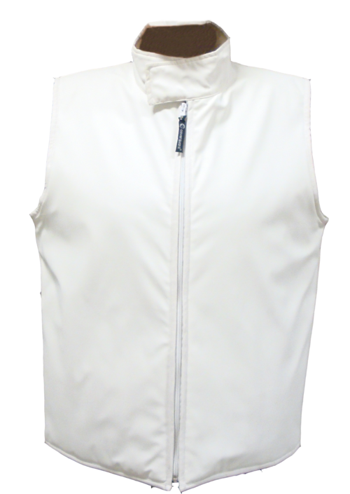 Gilet chaud de travail sans manche FOOD - Blanc image