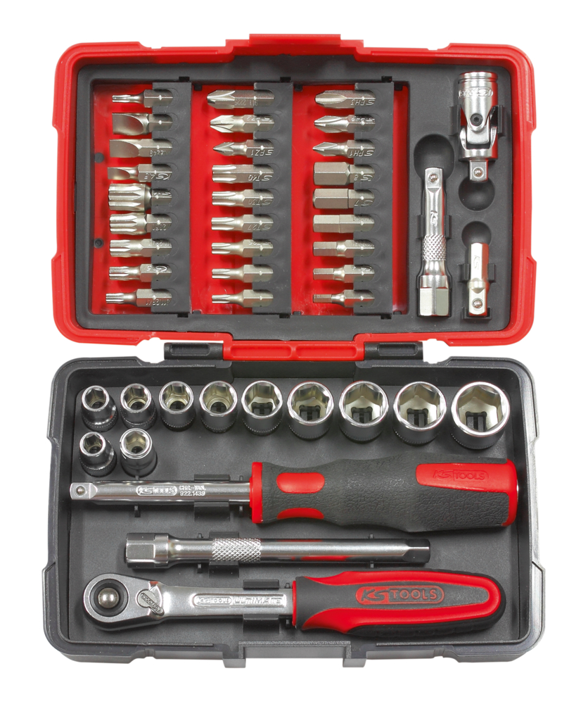 Coffret de douilles et accessoires ULTIMATE® 1/4'' 44 pièces image