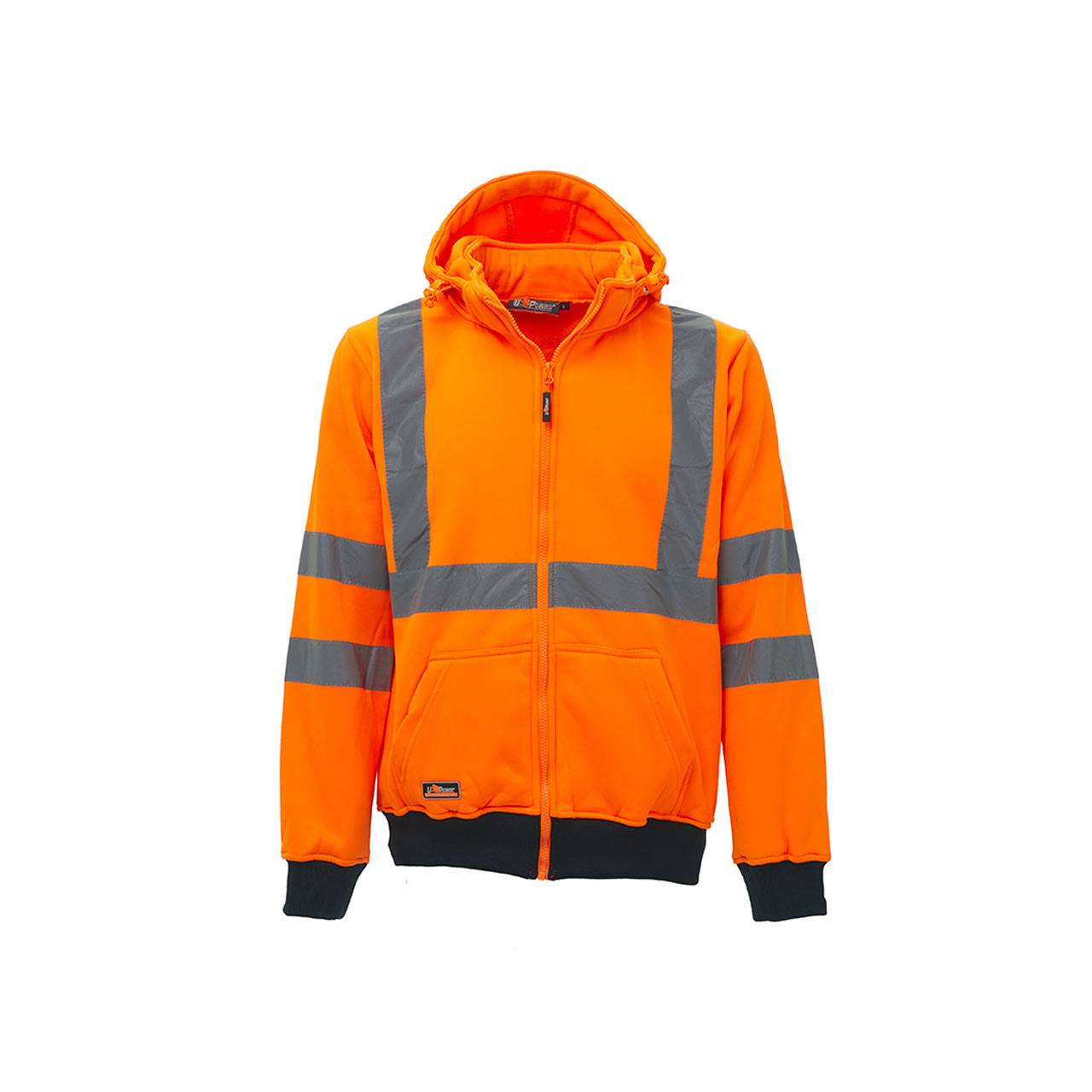 Sweat de travail haute visibilité avec zip MELODY - Orange Fluo image