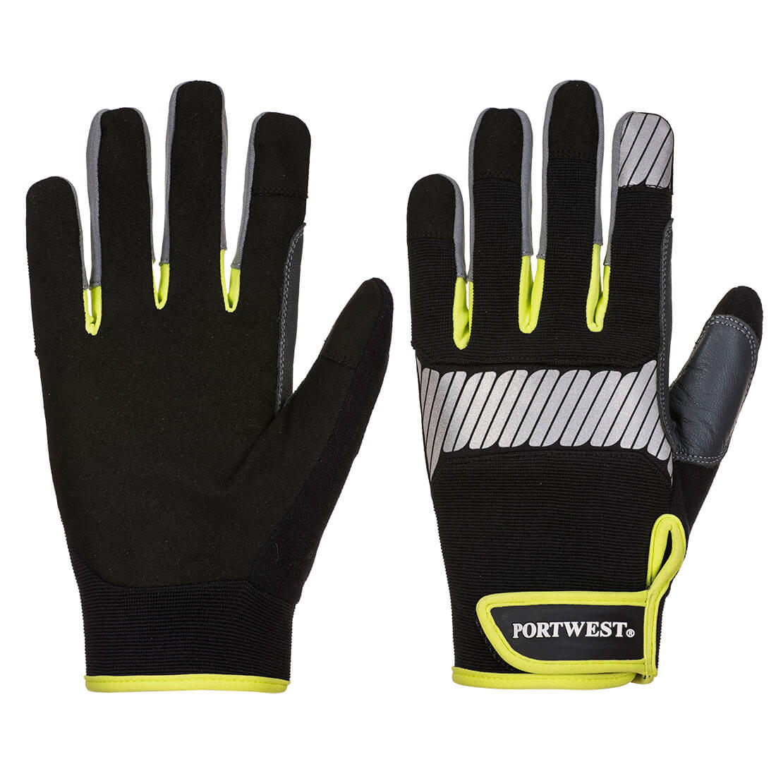 Gants usage général PW3 Noir/jaune image