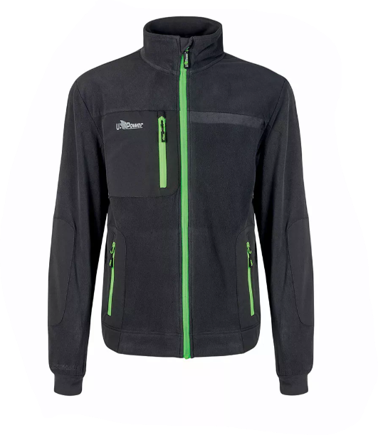 Sweat polaire de travail zippé VENUS - Gris/Vert image