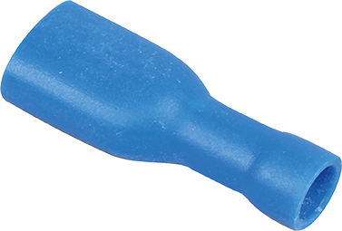 Boite de 50 cosses femelles completement isolées 1,5 à 2,5mm² - Bleu image