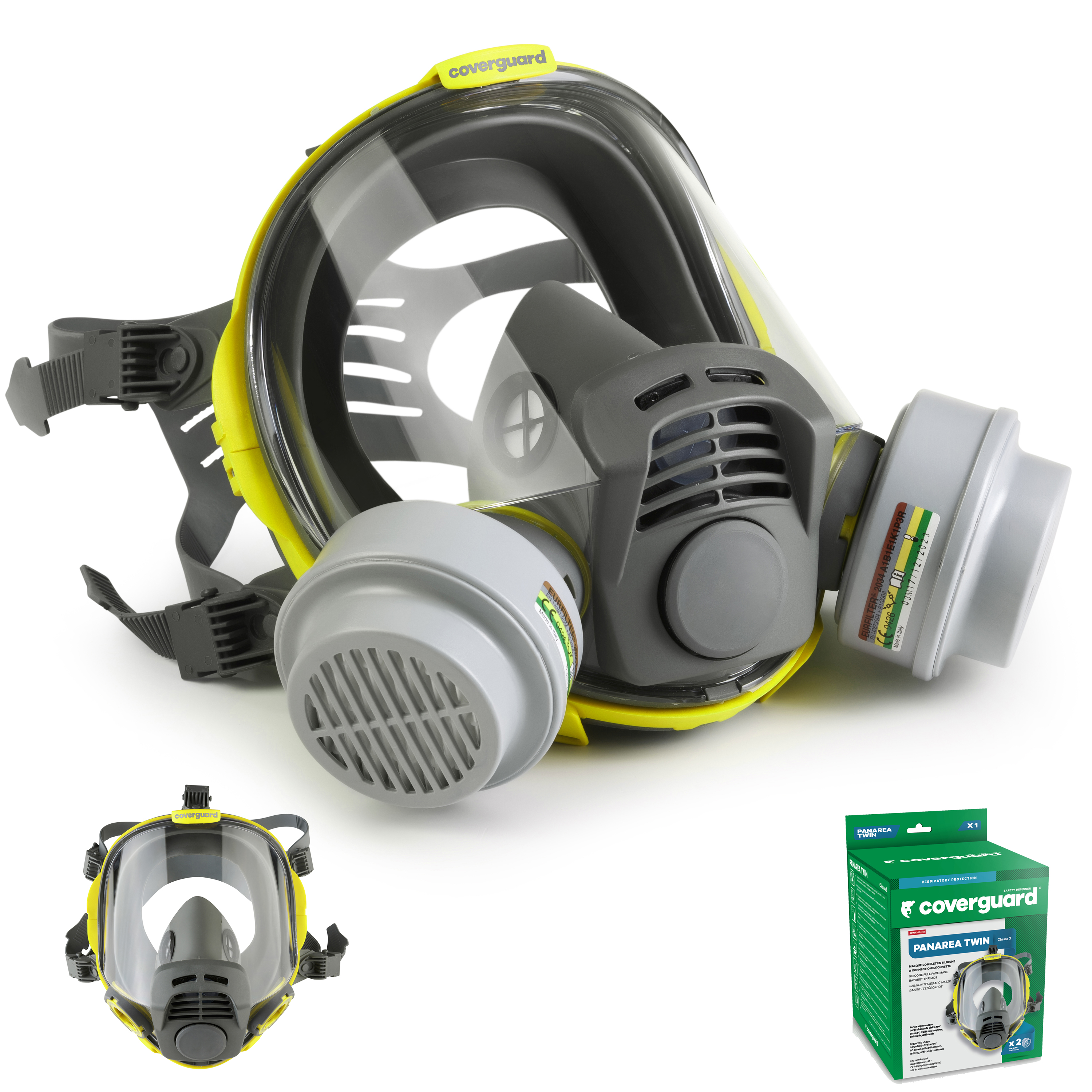 Masque respiratoire PANAREA TWIN en silicone Bi-Cartouches bayonnette Classe 3 image