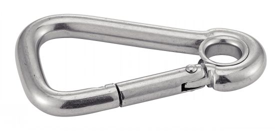 (Lot de 5) Mousqueton à œil asymétrique - Inox A4 image