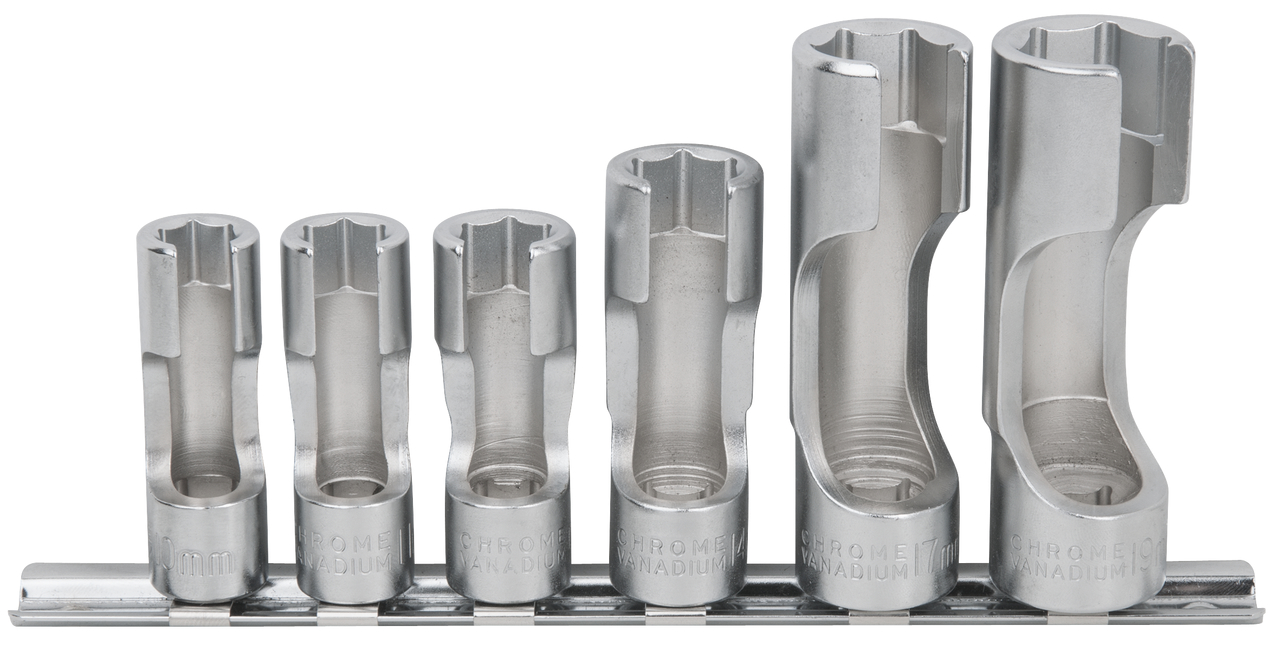 Rail de 6 douilles fendues 6 pans 3/8" image