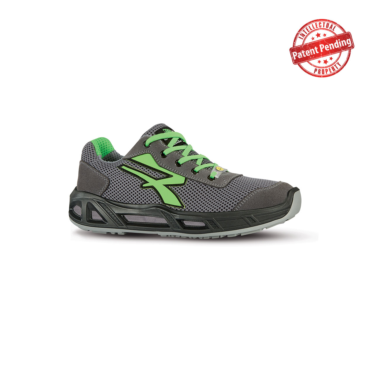 Chaussures de sécurité basses SUMMER CARPET ESD S1P SRC - Gris/Vert image