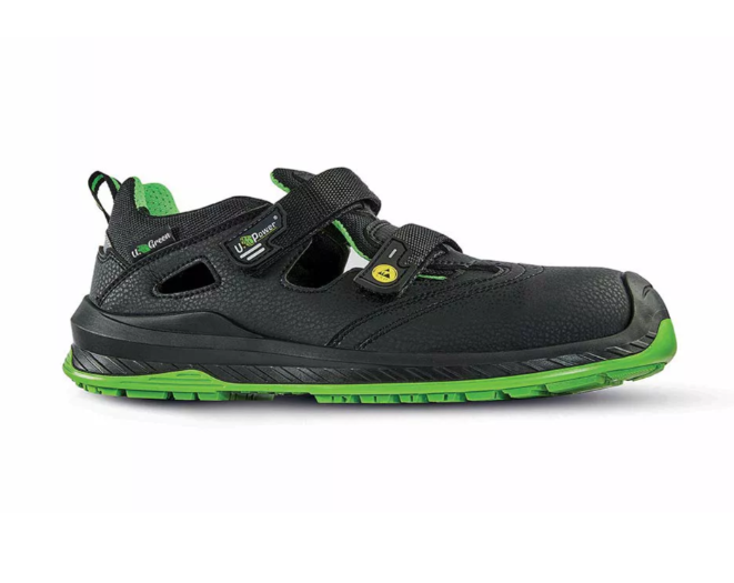 Chaussures de sécurité basses BROOK UK ESD S1P SRC - Noir/Vert image